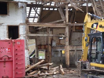 Sprengung Bauernhaus auf dem Firmenareal – 2017