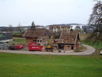 Sprengung Bauernhaus auf dem Firmenareal – 2017