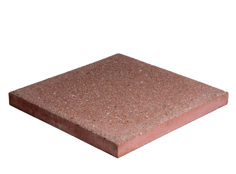 ziegelrot gestrahlt gefast